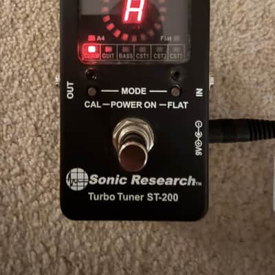 Sonic Research Turbo Tuner ST-200 Strobe Tuner - True Strobe, 0.02 Cent Accuracy image 1