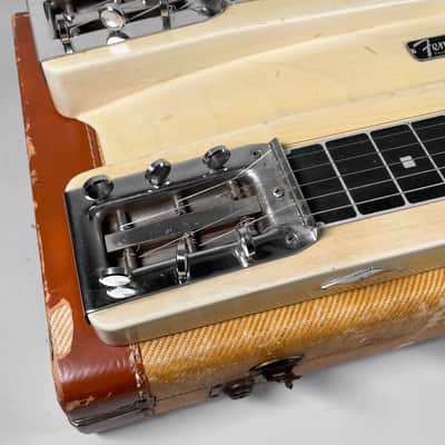 Circa 1955 Fender Dual 6 Professional Three Leg Steel Guitar w/OHSC image 11