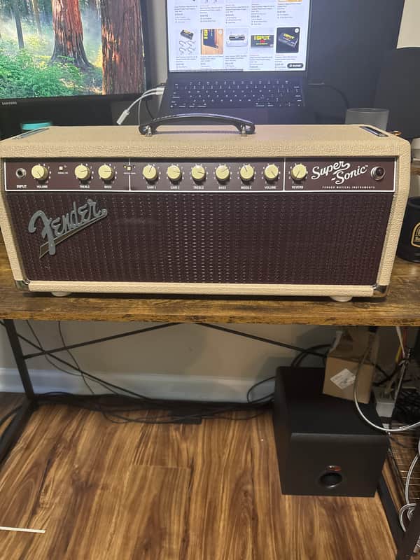 Fender Super-Sonic 22 22-Watt Guitar Amp Head - Blonde image 1