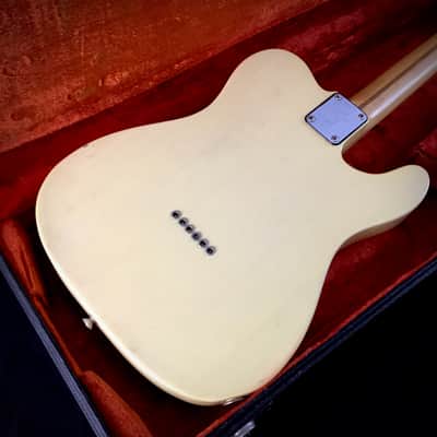 LEFTY! Vintage Early 1973 Original Fender USA Telecaster Ash Body Blonde Relic 1 Piece Maple Neck 7.6 lb HSC image 17