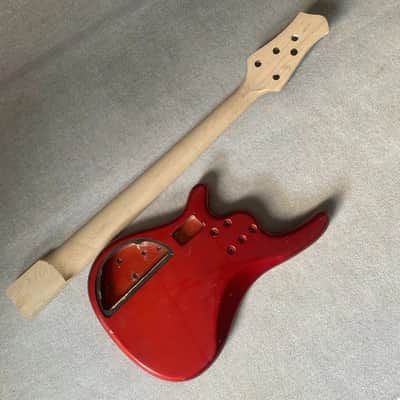 Red 5 String Tagima Basswood Body with Maple Neck image 16