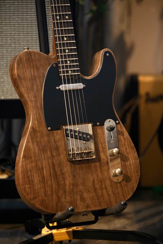 Handmade 60s T‑Style Custom 2026 – Walnut Shellac Semi‑Matte Light Relic image 1