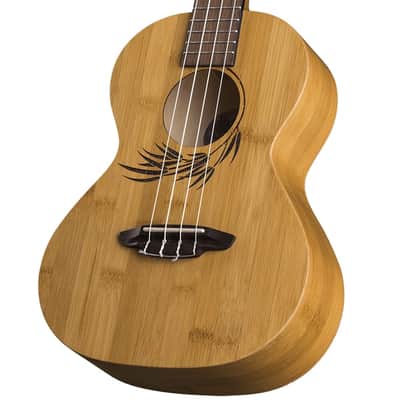 Luna Uke Bamboo Series Tenor Size Acoustic Ukulele with Gig Bag # UKE BAMBOO T image 3