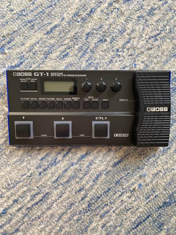 Boss GT-1 Guitar Effects Processor 2016 - Present - Black image 1