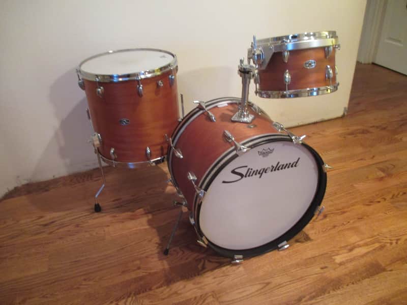 Slingerland Vintage Drum Kit, Jazz Sizes, Custom Features, Immaculate Set! image 1