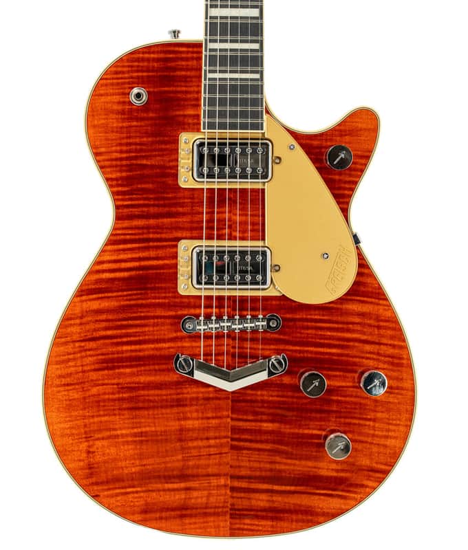 Pre-Owned Gretsch G6228FM Players Edition Jet BT Electric Guitar - Bourbon Stain | Used image 1