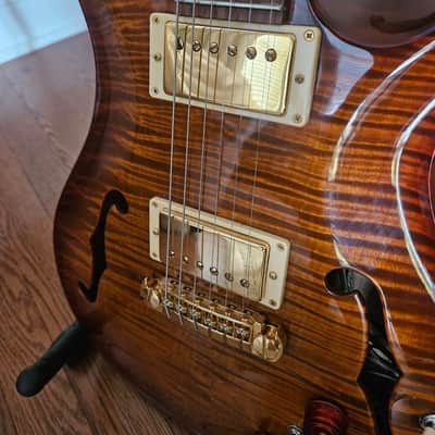 PRS Hollowbody II Piezo 25th Anniversary Artist Package 2005 - Tiger Flame image 7