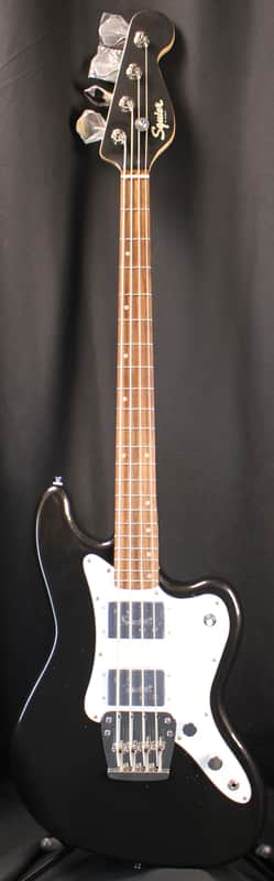 Squier Paranormal Rascal Bass HH Metallic Black Electric Bass Guitar 9lbs 10oz image 1