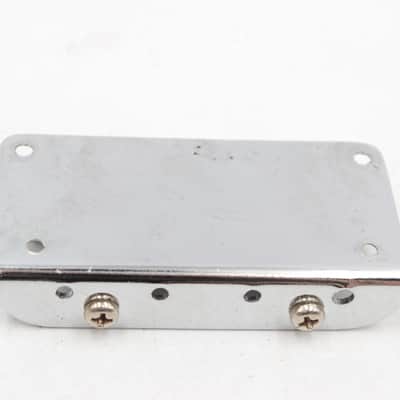 Traditional 2-Saddle 4-String Bass Guitar Bridge - Chrome, Top-Load, '51 P-Bass / Tele Bass Style with Screws image 2