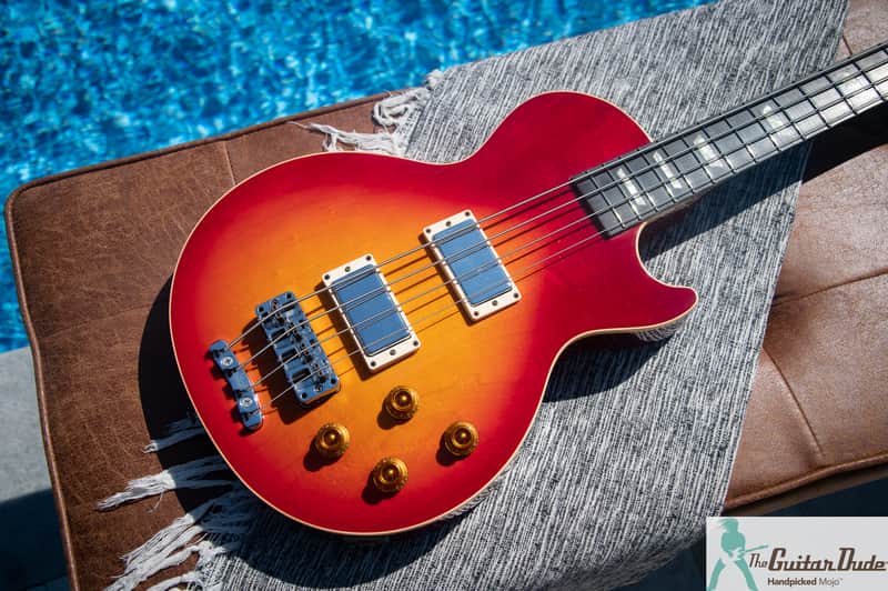 1997 Gibson Les Paul Standard Bass - Cherry Sunburst - Ebony FB - Pro Set Up w Perfect Frets/Action/Intonation - Demo Video! image 1