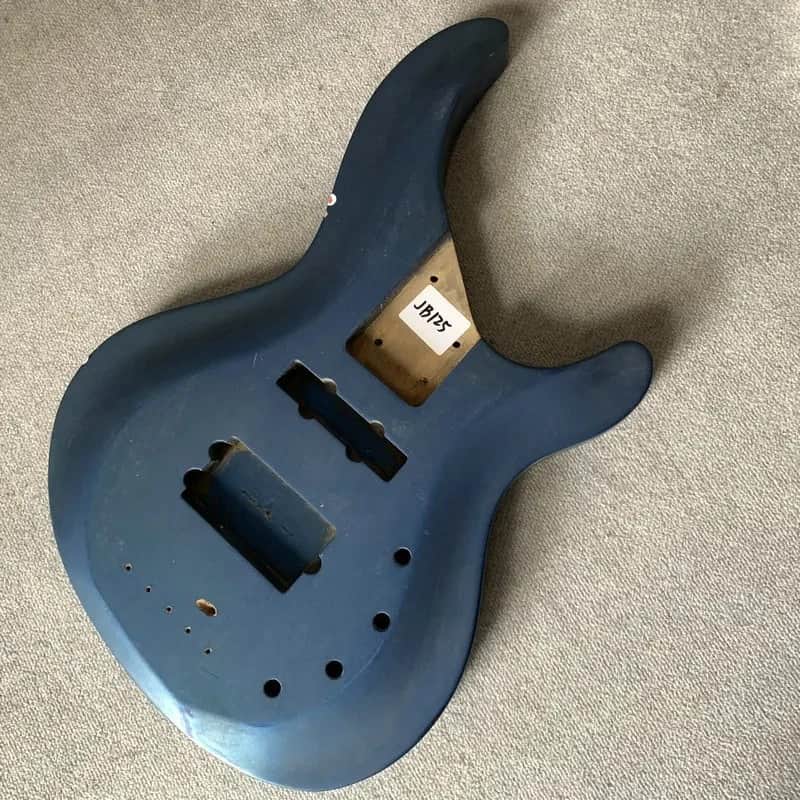 Unknown Metallic Blue 4/5 String Bass Body DIY - blue image 1