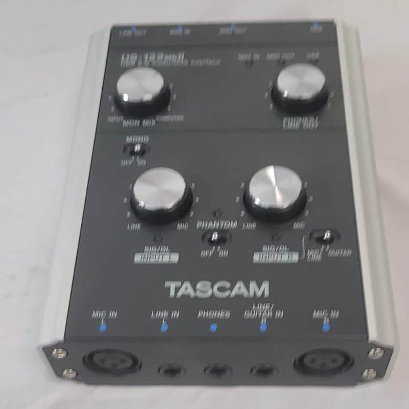 TASCAM US-122 MKII USB Audio Interface 2010s - Black image 1
