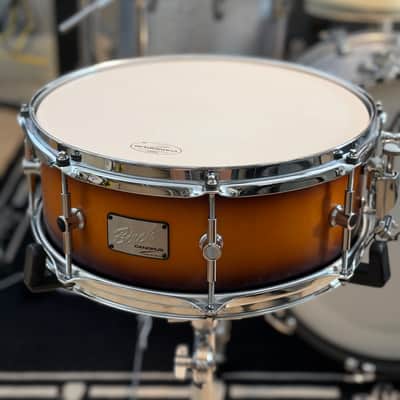 Canopus BR-1455 5.5”x14” Birch Snare Drum 2025 - Tobacco Burst Matte image 5