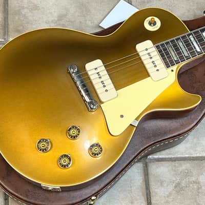 2025 Gibson Custom 1954 Les Paul Goldtop Reissue VOS Electric Guitar Double Gold image 1