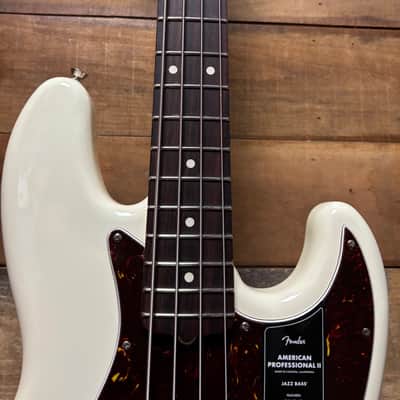 Fender American Pro II J-Bass RW Olympic White w/case image 7