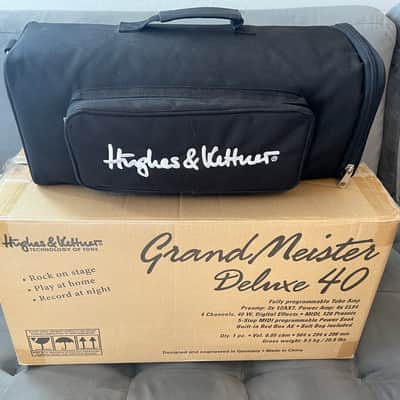 Hughes & Kettner Grandmeister Deluxe 40 Guitar Amp Head w carry case, original box, and WMI-1 Wireless IPad Adapter image 8
