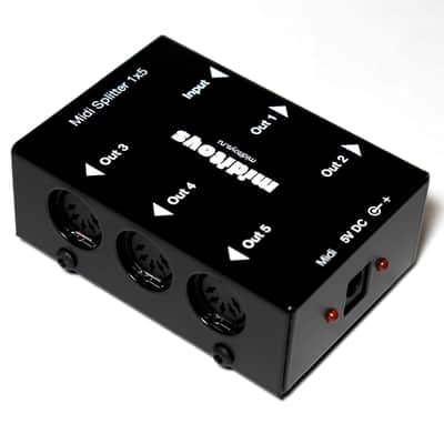 MIDITOYS Midi Splitter 1x5 Black image 4