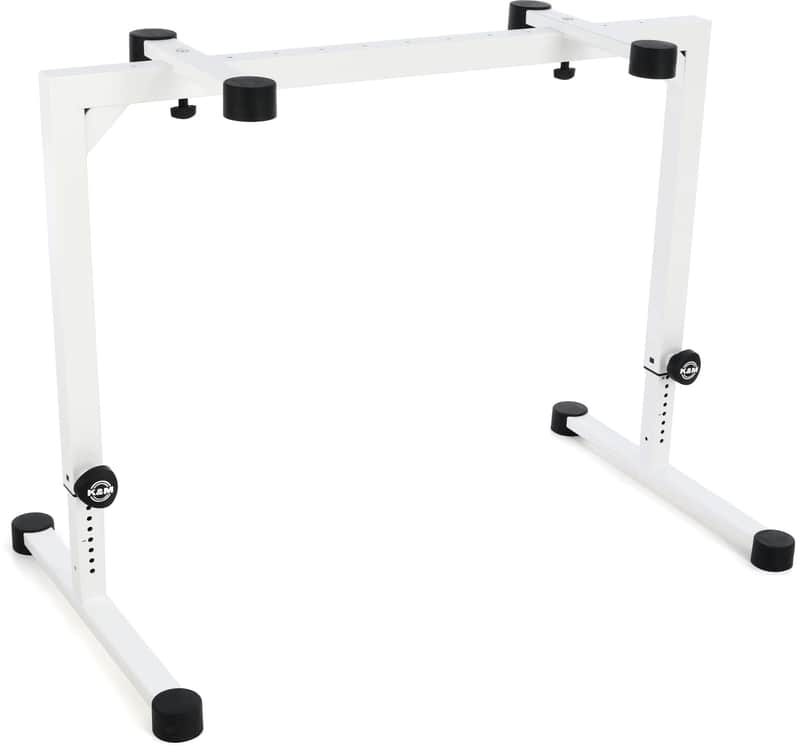 K&M 18810 Omega Table-Style Keyboard Stand - Pure White image 1