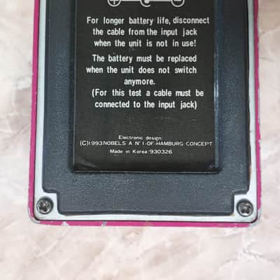 Nobels DT-SN Distortion Special 1993 (with Noise Gate) - Magenta Pink, with Box image 22