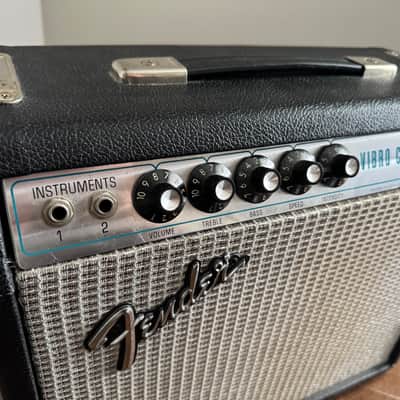 1973 Fender Vibro Champ 6 Watt 1x8" Combo Amp - Black image 2