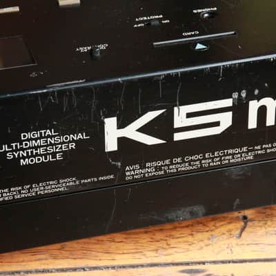 Kawai K5M Rackmount Digital Synthesizer Module 1987 - Black image 2