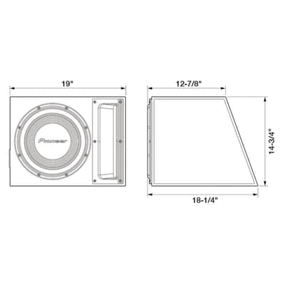 Pioneer - TS-A300B -  A-Series 12˝ Pre-Loaded Subwoofer System image 2