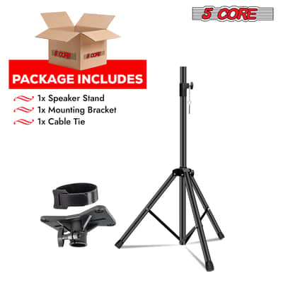 5 Core Speaker Stand Tripod Heavy Duty Adjustable 72" Universal Mount for PA DJ Studio image 2