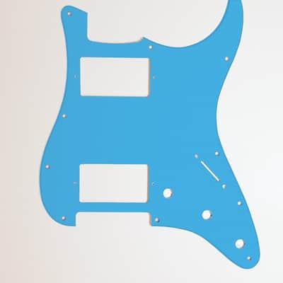 Carmedon Electronics Stratocaster Pickguard HH 2021 Electric Miami Blue image 1