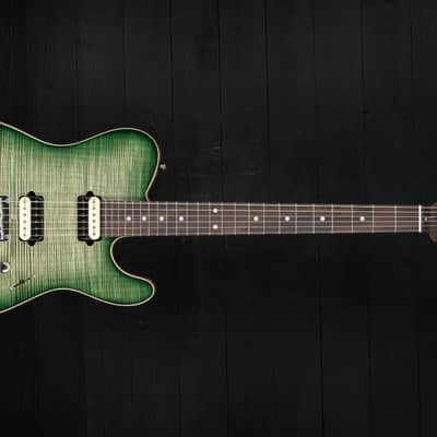 Suhr Modern T Custom Shop FM HH FTGB - Faded Trans Green Burst - Rosewood neck image 17