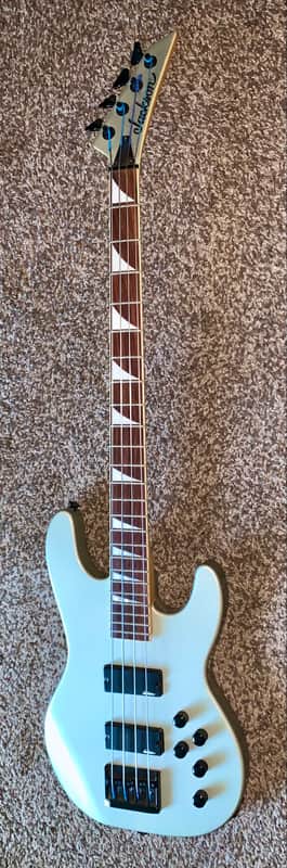 Jackson X Series Concert Bass Quicksilver  with bound neck and matching headstock  electric bass guitar, active electronics image 1