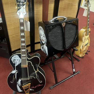 Two Semi-Hollow D'Angelico and One 57 Retro Fender Amp Combo image 2