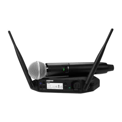 Shure GLXD24+/SM58 Digital Wireless Handheld System w/ SM58 Vocal Microphone - Z3 Freq image 1