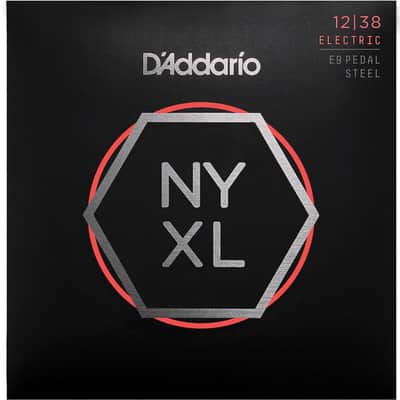 D'Addario NYXL1238PS Nickel Wound E9 Pedal Steel Guitar Strings Custom Light 12-38 image 1