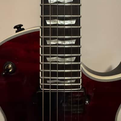 ESP LTD EC-1000QM Electric Guitar - See Thru Black Cherry REPAIRED NECK DAMAGED FRONT HEADSTOCK image 3