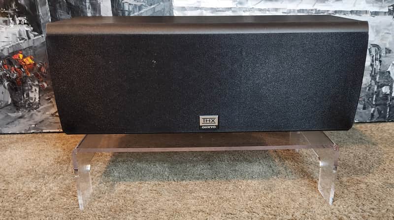 Onkyo Onkyo SKC-980 is a 2-way acoustic-suspension center channel speaker, 90s  - Black image 1