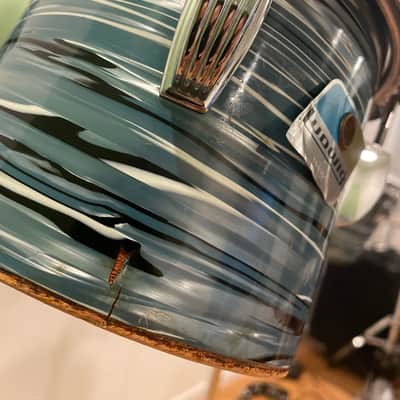 Ludwig Concert Toms Blue Oyster Pearl image 3