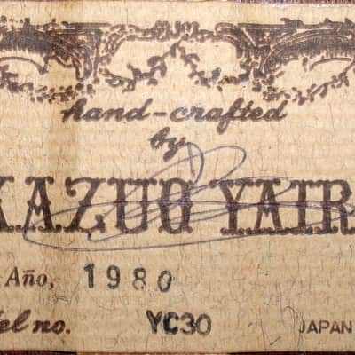 1980 Kazuo Yairi YC-30 AMAZING RAMIREZ STYLE Classical Concert Guitar+Hard Case plus more extras image 23