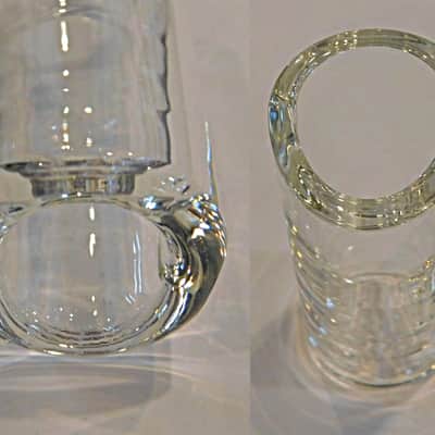 The Rock Slide GRS-LC Rock Glass Guitar Slide Size Large Ring Size 10-12 Clear image 6