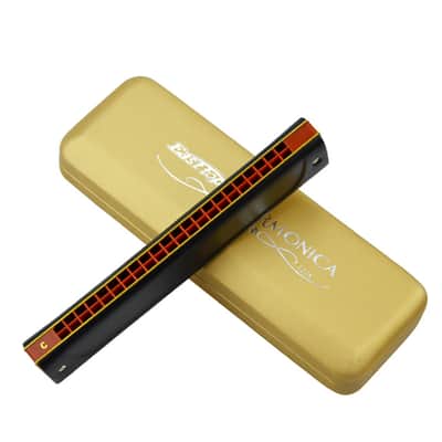 22 Holes Professional Tremolo Harmonica Key of D image 2