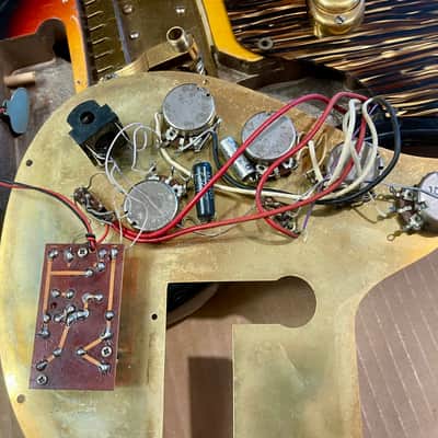 Framus Strato DeLuxe 1965 - 3-Color Sunburst Gold! 100% original image 19