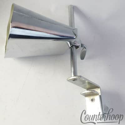 Immagine Premier 4" New Era Cowbell +Clamp-On Bass Drum Hoop Mount Rod Vintage 60s Chrome - 3