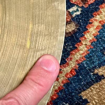 14" K. Zildjian Constantinople 1910s-1920s Trap Ride Cymbal 1280g *Video Demo* image 7