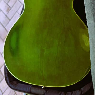 ONE OF A KIND Eastwood Bill Nelson Astroluxe Cadet Custom Prototype semi-hollow guitar Emerald Back image 5