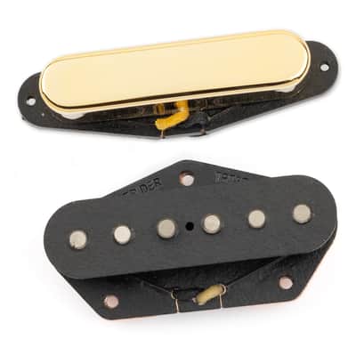 Tonerider Alnico II Blues Tele pickup Set/Gold/Right handed image 1