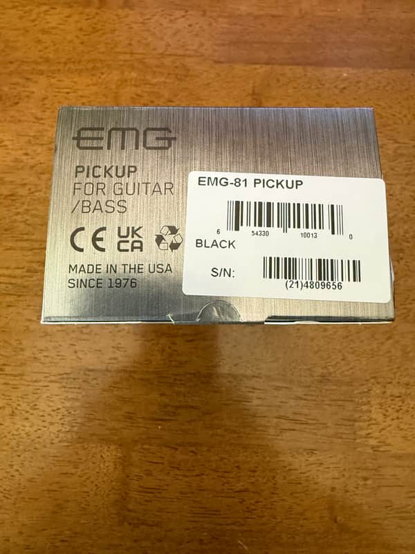 EMG 81-B Active Bridge Humbucker 2010s - Black image 1