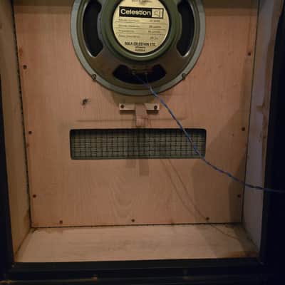 Incredibly Rare 1973 Marshall Model 1973 1x12 Ported Cabinet - 55hrz Pulsonic Greenback image 5