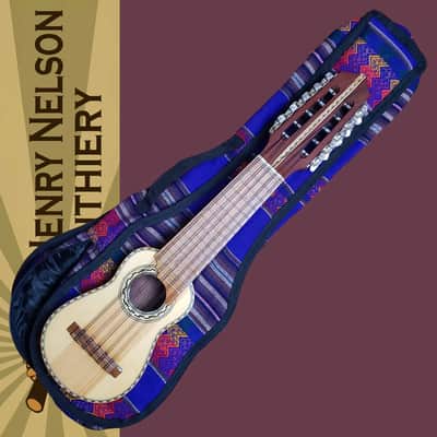 Vegan Bolivian Charango Hand-Carved Wood Back 10 String image 9