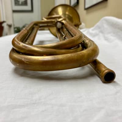 Weyman 'Keystone State' Brass G-D Tenor Bugle, c- Early 1900's image 10