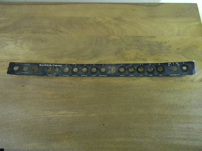 Vintage Fender Super Twin Face Plate  Blackface ! image 1