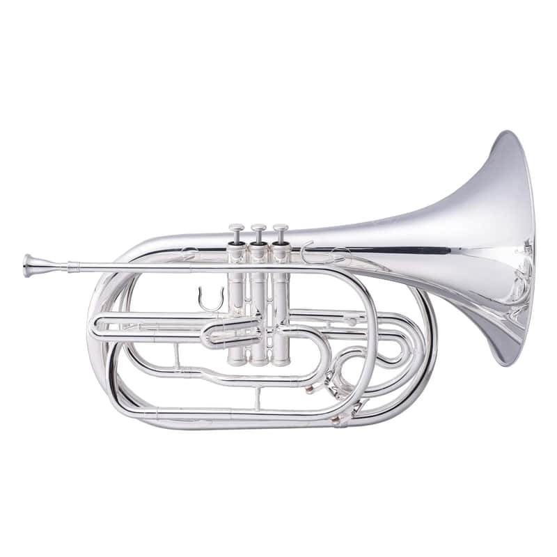 John Packer JP2052S Key of Bb Marching French Horn w/ABS Hard Plastic Case & Mouthpiece image 1